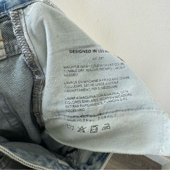 AG Adriano Goldschmied Kinsley High Rise Pop Crop Jeans  Button Fly Women’s 28 - Picture 11 of 11